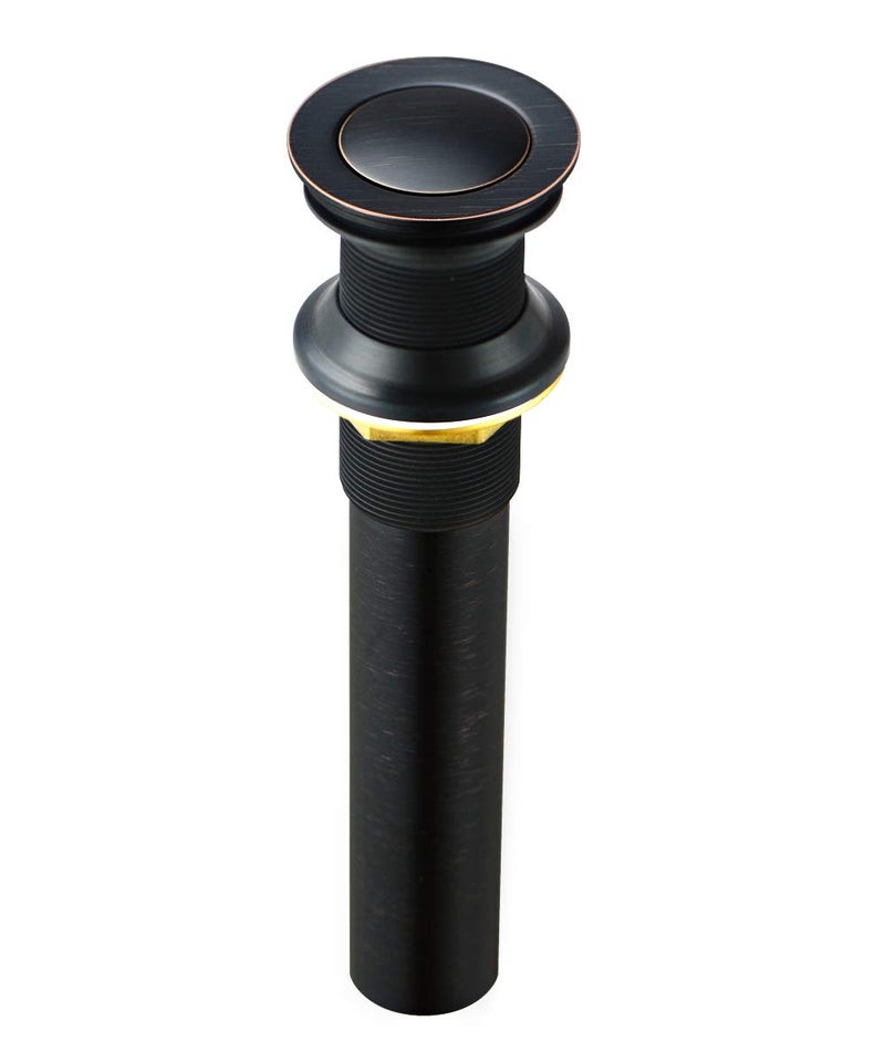 Purelux Pop up Drain Stopper for Bathroom Faucet Vanity or Vessel Sink Bathroom Drain Assembly No Overflow, Oil Rubbed Bronze - Image 2